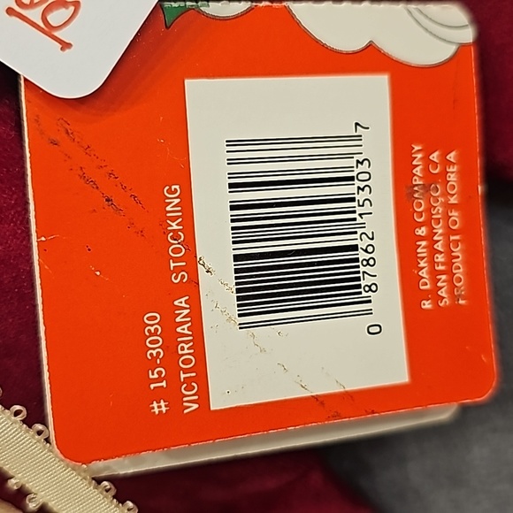 Vintage R. Dakin Stockings Christmas Victorian Boots Lace 1986 - Picture 9 of 9